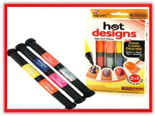 HOT DESIGNS SET OF NAIL ART PENS (TV ADDS)