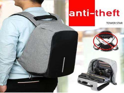ANTI THEFT BACK PACK WITH USB PORT FOR LAPTOPS