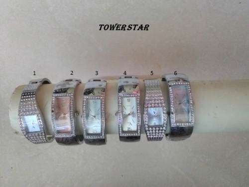 Silver watches with sim diamonds