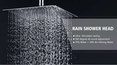 12" Lifestyle Rainfall Shower Head