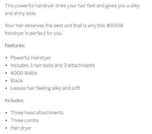 Braoua 4000 Watts 6 in 1 Hair Dryer BR-8860