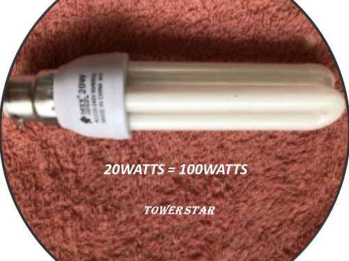 20 WATTS TO 100 WATTS  ENERGY SAVING GLOBES