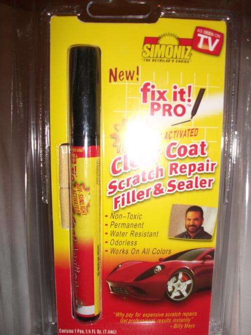 TV ADDS!!!!!CLEAR COAT SCRATCH REPAIR FILLER AND SEALER!