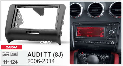 AUDI TT 2000-2014 2DIN TRIMPLATE