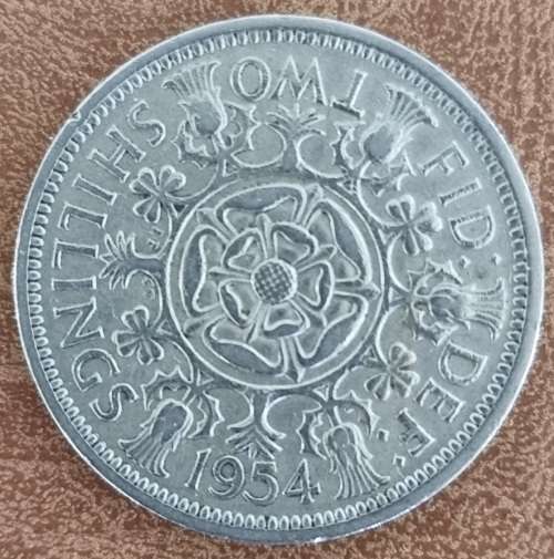 1954 Two Shillings UK