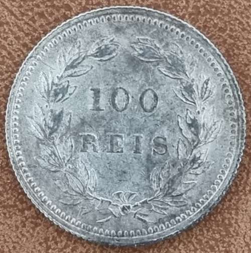 ***$$$SILVER COIN!!!*** PORTUGAL: 100 Reis 1893 | Extremely Fine - AU