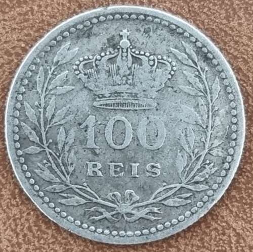 ***$$$SILVER COIN!!!*** PORTUGAL: 100 Reis 1910