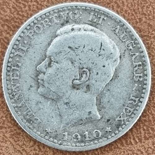 ***$$$SILVER COIN!!!*** PORTUGAL: 100 Reis 1910