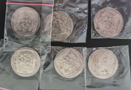 1994 5 Rand **PRESIDENTIAL INAUGURATION** (2nd lot) | **XF-AU!!** | bid per coin