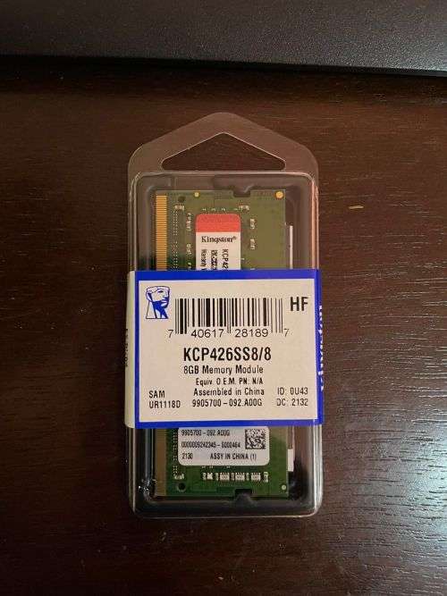 Memory 8GB Ddr4 Kingston 2666mhz KCP426SS8/8 - Brand new
