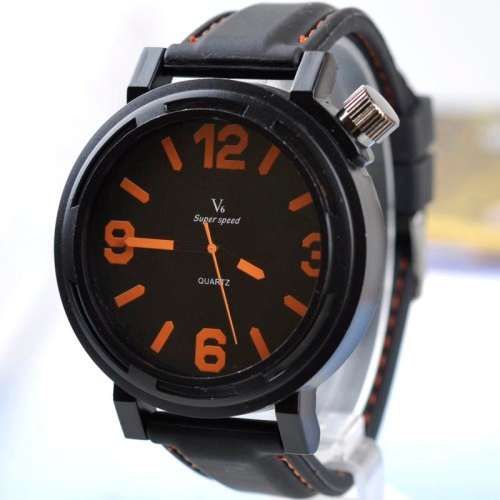 MASSIVE PRICE REDUCTIO Luxury Military Quartz Analog Fashion Mens V6 Sport Large Numbers Wrist watch