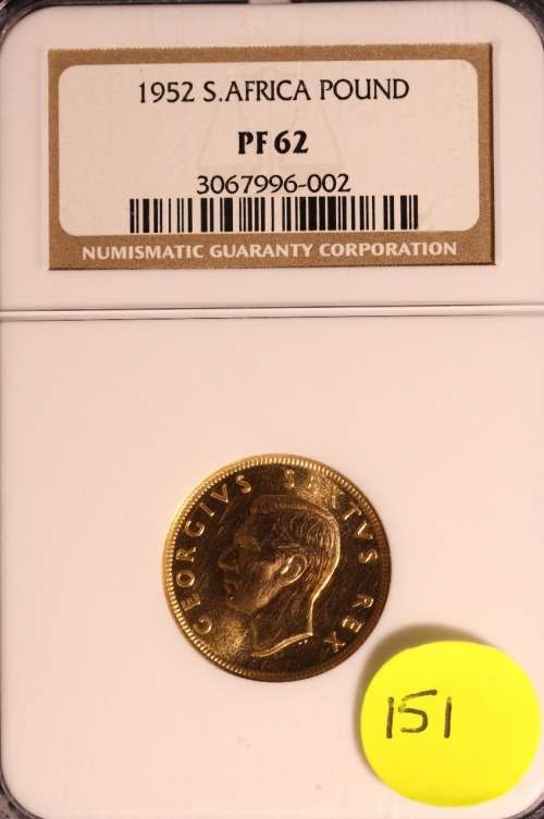 1952 Gold Pound (Sovereign) PF62