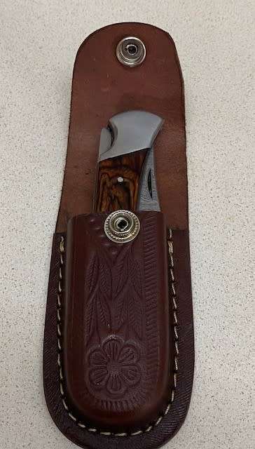 Damascus Knife - Folding