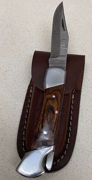 Damascus Knife - Folding