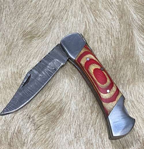 Damascus Knife - Folding