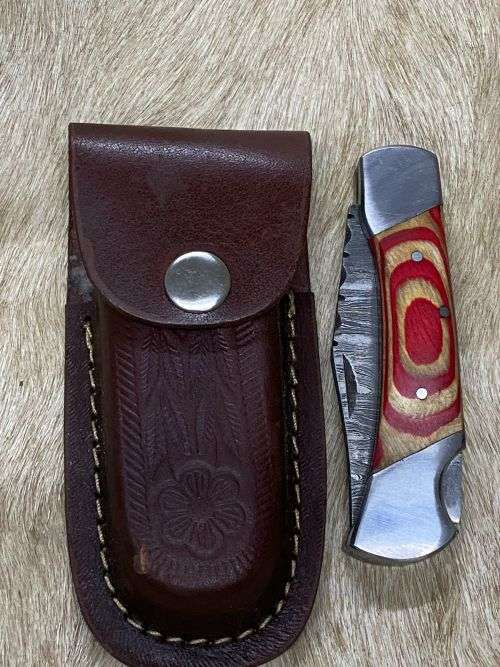 Damascus Knife - Folding