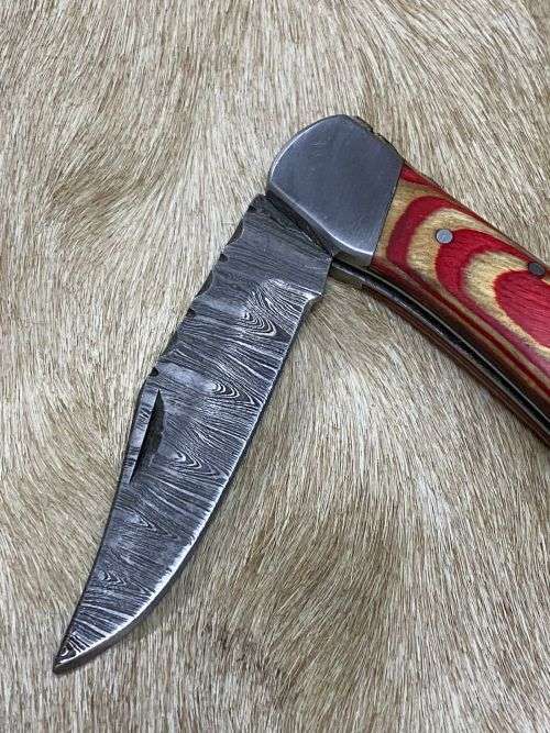 Damascus Knife - Folding