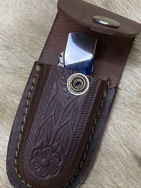 Damascus Knife - Folding