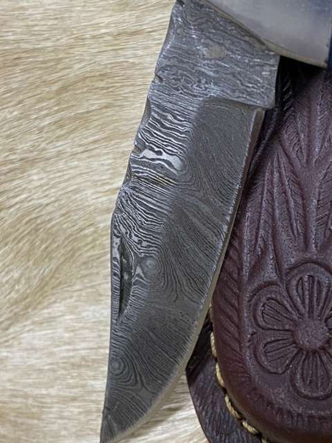 Damascus Knife - Folding