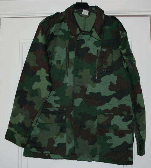 Yugoslav National Army Camo Combat Jacket.    XL