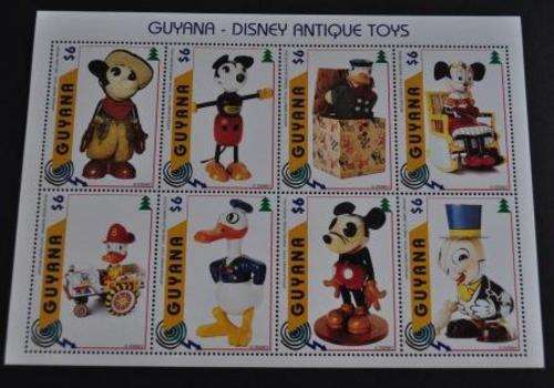 GUYANA 1996 DISNEY TOYS MINT SHEET