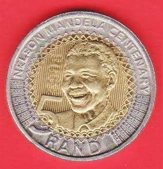 S.A. Nelson Mandela Centenary R5 Coin