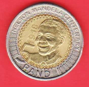 S.A. Nelson Mandela Centenary R5 Coin