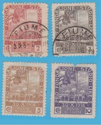 FIUME-1919 DIFFICULT LOT SG 82 HAS A NICK ON TOP REST VFUM HINGE REM  R1000.00