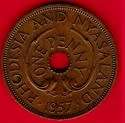 Rhodesia And Nyasaland 1Penny 1957