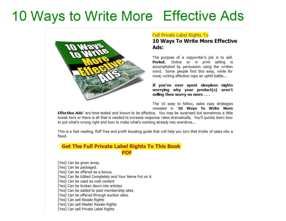 10 Ways to Write More Effective Ads