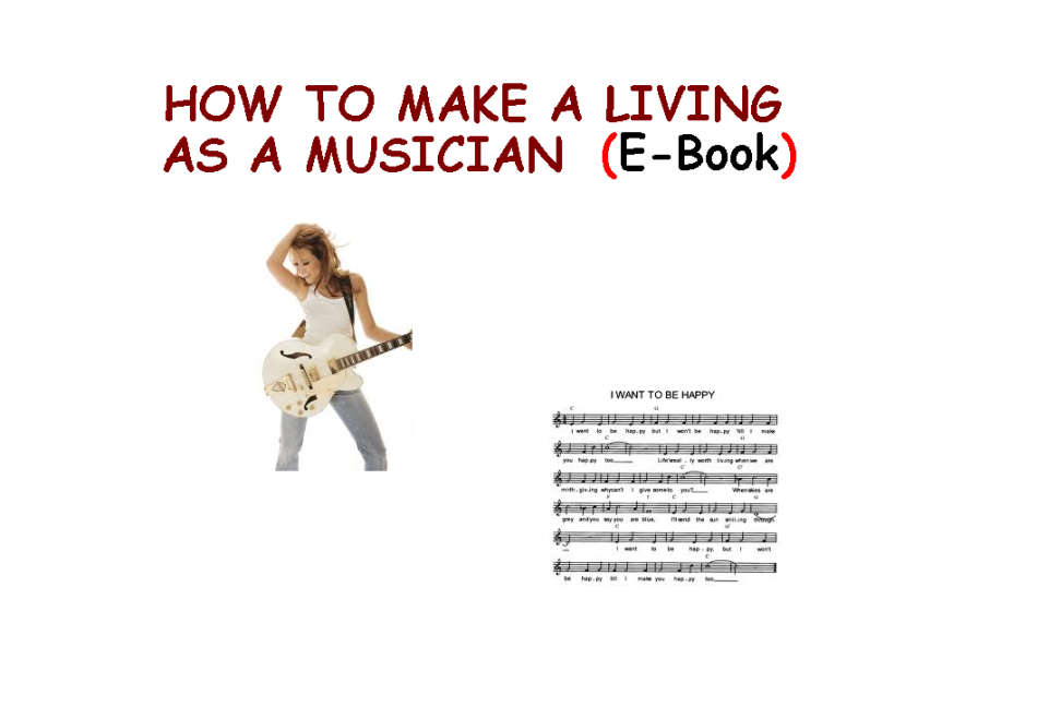 HOW TO MAKE A LIVING AS A MUSICIAN