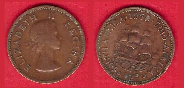 South Africa -½ Penny 1958