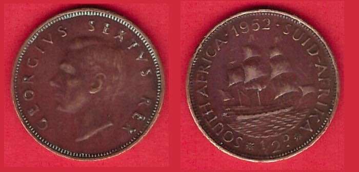 South Africa -½ Penny 1952