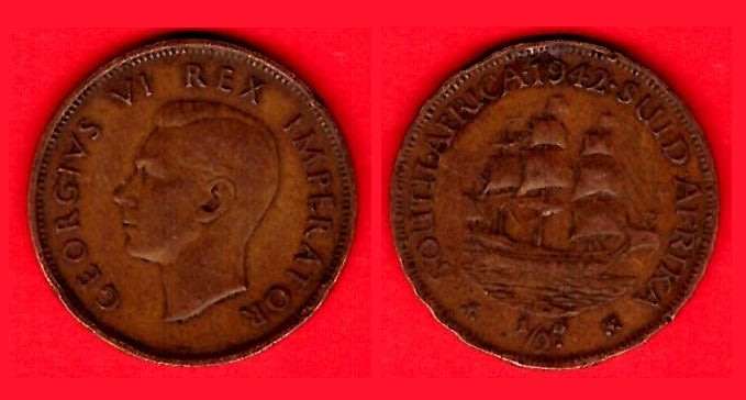 South Africa -½ Penny  1942