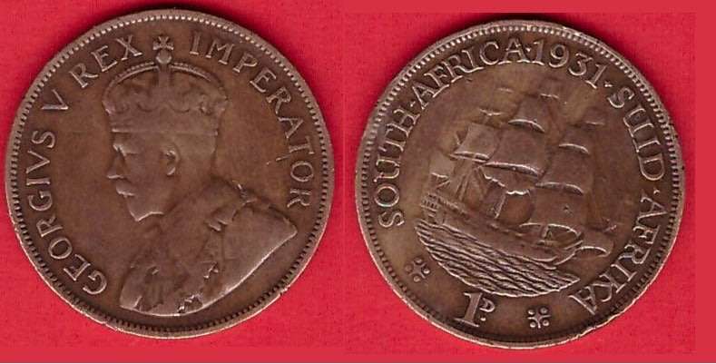 South Africa 1 Penny 1931