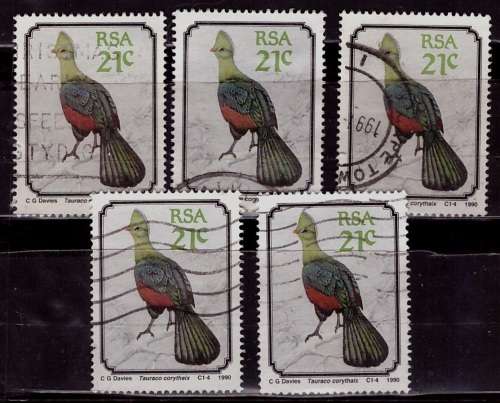 South Africa 5 Stamps (Bid Per Stamp)