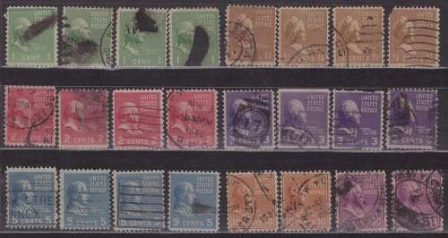 USA - 24 Stamps (Bid per Stamp)