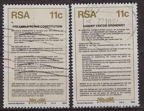 South Africa - New Constitution 1984