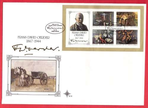SA Large FDC - S.13 Frans David Oerder (Pretoria)