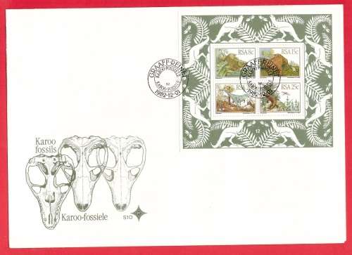 SA Large FDC - S.10 Karoo-fossils