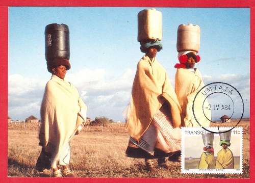 Transkei Xhosa Culture 1984 Postcard