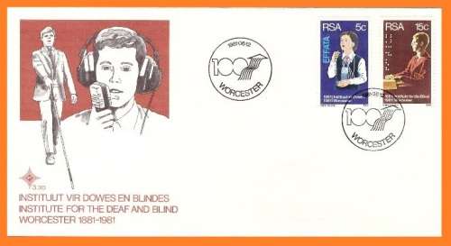 South Africa-FDC   Deaf and Blind  No-3.30