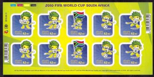 Football World Cup - South Africa. Self Adhesive Stamps 2010 UMM