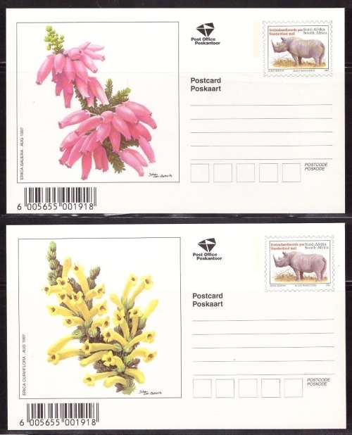 South Africa 10 fauna and flora Postcards (Unused) 5 Scans Lovely Items