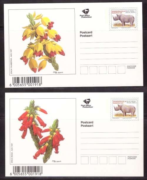 South Africa 10 fauna and flora Postcards (Unused) 5 Scans Lovely Items