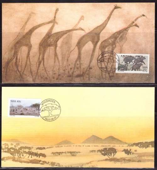 SWA Handcancelled Maxicard Set (Great Item)