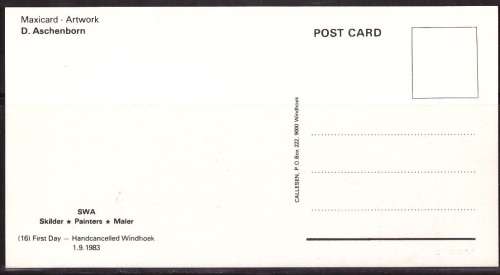 SWA Handcancelled Maxicard Set (Great Item)