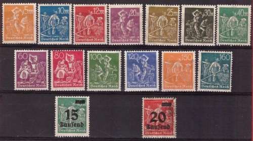 German Empire-New Daily Stamps 1921-1923 High CV (Great Items)