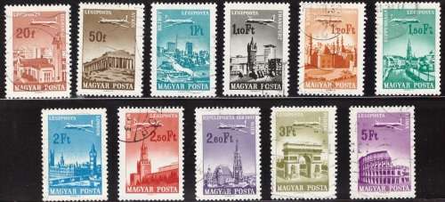 Hungary-Cities and Airplanes 1966 Great Set