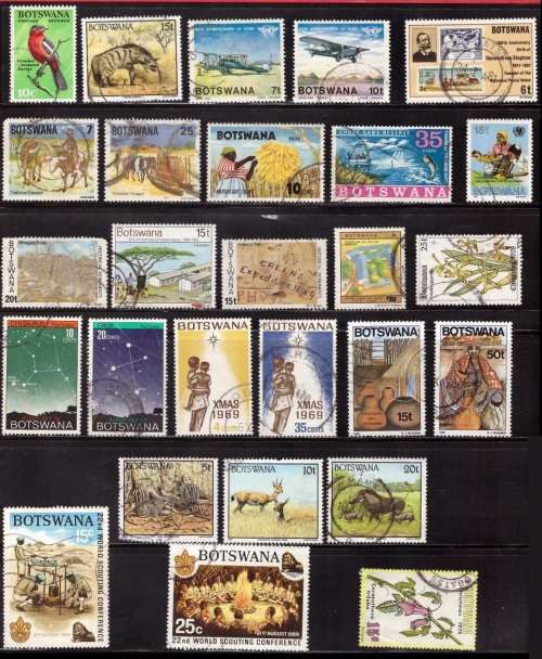 Botswana Selection of Good Stamps Good CV